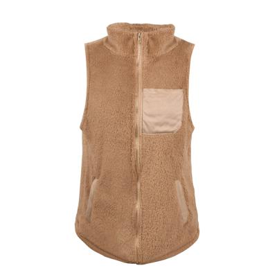 China Warm Winter Jacket Vest Women's Breathable Plush Fleece Tops Woman Plus Velvet Waistcoat Vests for sale