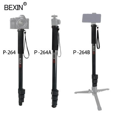 China BEXIN Digital Camera Portable Lightweight Flexible Aluminum Leg Monopod Outdoor Travel Increasing Stick Sports Camera Mount For Universal Camera for sale