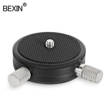 China BEXIN Aluminum alloy BEXIN camera universal accessories portable dslr panoramic swivel tripod horizontal 360 degree rotation photography head mount for sale