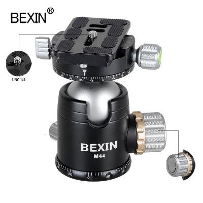 China BEXIN Aluminum Alloy Load 20KG Light Weight Now With 1/4 Screw Mount Swivel Tripod Ball Pan Head For DSLR Digital Video Camera Phone for sale