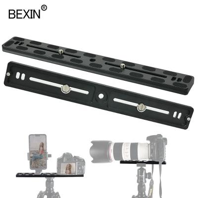 China BEXIN Aluminum Alloy 300*38 Long Quick Clamp Mount Adapter Panel Tripod Head Quick Release Plate for Swiss Arca dslr camera for sale