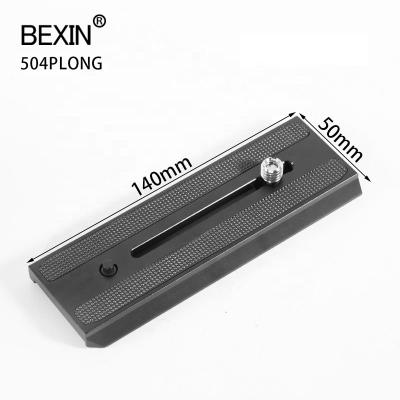 China Camera BEXIN 140mm Lock Plate Tripod Baseplate Carrier Quick Release Slide Main Plate For Manfrotto MVH500AH Monopod MVM500A Gimbal for sale