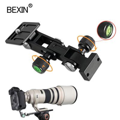 China Customized Aluminum Alloy CNC Tripod Stand Plate Zoom Focus Lens Support Camera Mount Adapter Adjust Telephoto Lens To DSLR Camera for sale