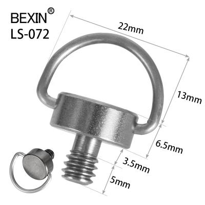 China Wholesale D-ring Factory Quick Release Tripod Mount Adapter Camera Thumb Screw Fasteners 1/4 D-ring Camera Screw for sale