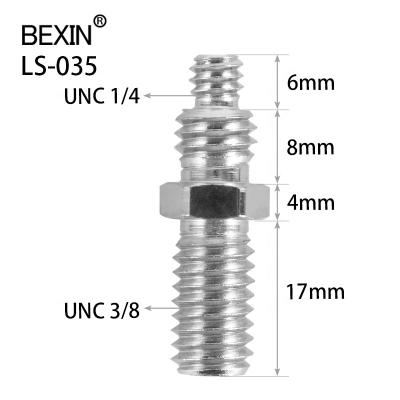 China Wholesale Flat Camera Accessories UNC 1/4 to 3/8Threaded Screw Adapter Inch Screw Conversion Screws for Camera Tripod for sale