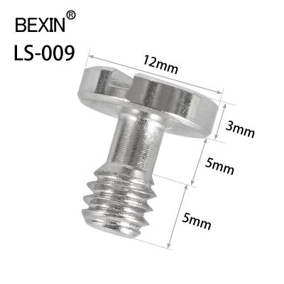 China Wholesale Nickel Plating Iron Camera Tripod Fasteners Hex Socket Slotted Quick Release Mount Screws For Quick Release Dish Clamp for sale