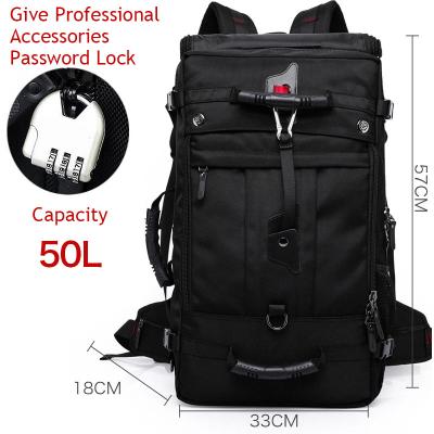 China Hot Selling Fashion Men Fashion Travel Backpack Outdoor Sports Bag Waterproof Practical Oversized High Capacity Mountaineering Bag for sale