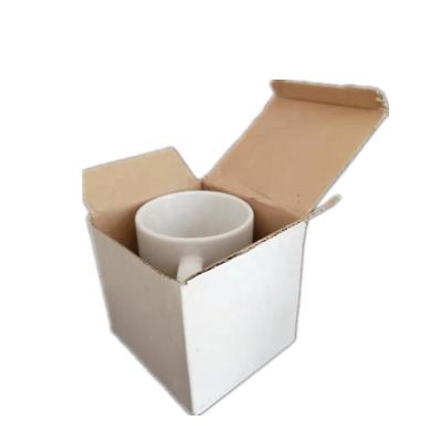 China Recycled Materials Custom Color Printed Cardboard Paper Custom Coffee Cup Packaging Box With Cardboard Insert Holder for sale