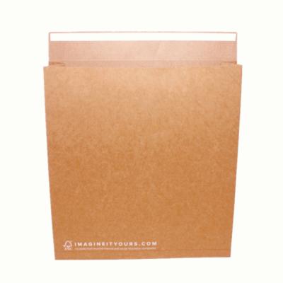 China Custom Printed White Expandable Mailing Chip Board Design Hard Paper Clothing Courier Package Strong Adhesive Mailing Bag Expandable Craft for sale