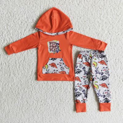 China Trick Casual Rawr Deal Hoodies Outfits Kids Dressing Sets Boys Halloween Clothes for sale