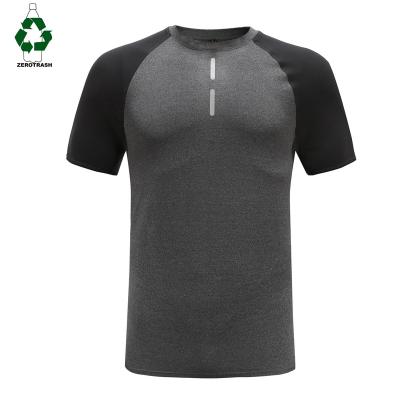 China Recyclable Round Neck Recyclable T-shirts Rpet Anti-Shrink Men's T-shirts Gym T-shirt Gym T-shirt Recycle T-shirt for sale