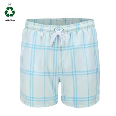 China Viable Recyclable Male Ambient Rpet Swimming Shorts With Mesh Lining For Quick-Dry Eco-Friendly Beach Shorts Pants for sale