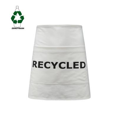 China Recycled Cleaning Apron Waist Length 80X40CM With Plastic Bottles Three Pockets Heavy Duty Apron Fabric Rpet for sale