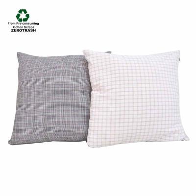 China Sustainable Sustainable Recycled Eco - Friendly Cotton Cushion Cover Zipper Square Sofa Pillow Case for sale