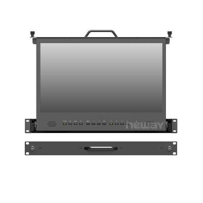 China Full HD 17.3 Inch 1Ru Slider Rack Mount Brocast 4k Broadcast HD-MI and 3G-SDI Reference Monitor for sale