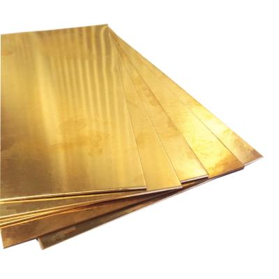 China Industry Decoration Factory Supply 1mm 10mm H65 H62 H90 H80 Brass Sheet Gold Color Copper Direct Brass Plate for sale