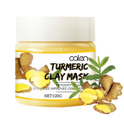 China Private Label Moisturizing Cream Whitening Cleansing Face Mask Clay Mask Turmeric Clay Mask For Skin Lightening for sale