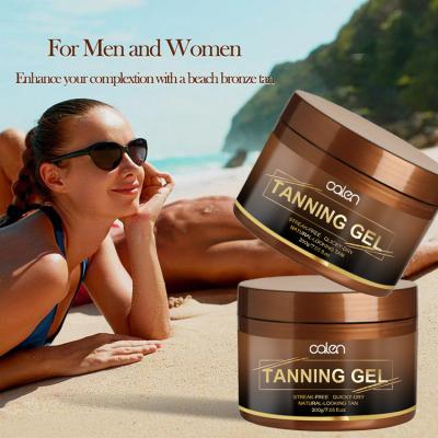 China Private Label Tanning Moisturizing Deep Dark Tanning Gel Lotion Extreme Sunless Tanning Tanning Cream for sale