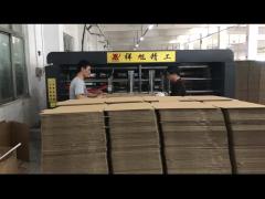 Single Automatic Folder Gluer Stitcher 1200/Min PLC Controlled Black 75kw
