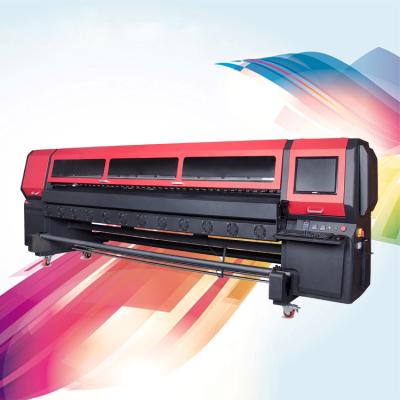 China 300sqm/h Konica 512i printer 3.2m printhead luxury digital vinyl banner flex printer/plotter/solvent printing machine for sale