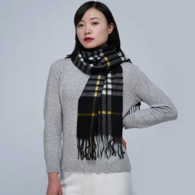 China Cashmere Fashion Accessories Custom 2 Side Woven Scarf Ladies 100% Cashmere Scarf for sale