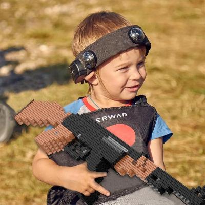 China 1631 Multiple PCS Military AK47 Baby and Kids Firearm Gun Blocking Block Assault Rifle DIY Enlightenment Educational Children Play C20509 for sale