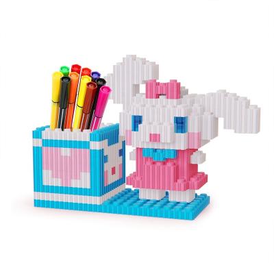 China Creative Cloud 3D BB FUN HOUSE Dog Anime Eco-friendly Material Pencil, Pen and Marker Holder Building Block Toy Set Pixel Art Puzzle Bricks B20201 for sale