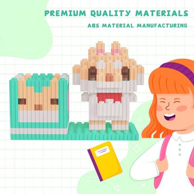 China 3D Shiba Inu Anime Toy Educational Enlightenment Kids Toy Educational Enlightenment BB Fun Room Puzzle Material Eco-friendly Creative Bricks Building Block Set B20203 for sale