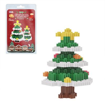 China Hand-Eye Coordination BB FUN HOUSE 620 PCS Christmas Pixel Bricks Creative Colorful Series C20612 Fun Tree Special Endless DIY Building Block Toys for sale