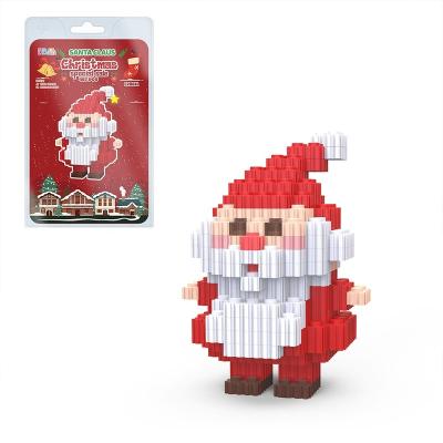 China Christmas Special Santa Claus Endless Fun Hand-Eye Coordination BB FUN HOUSE 487 PCS Building Block Toys Creative Colorful Snowman Pixel Bricks C20611 for sale