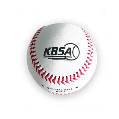 China Professional High Quality Durable 9inch 5oz Cowhide Leather Baseball Ball For Game Or Training for sale