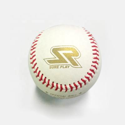 China High Quality Durable Cowhide 50% Genuine Leather Wool 9inch 5oz Baseball Winding Balls For Training for sale