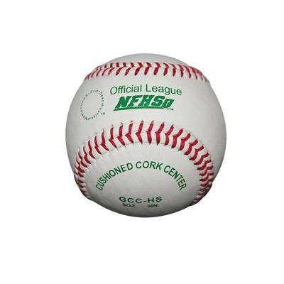 China Durable 9inch Whip Full Grain Leather Cover With Wool Wrap Cushioned Cork Center League Baseball Official Ball for sale