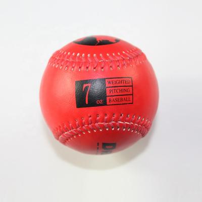 China Durable 9oz 9inch 7oz Weighted Training PVC Leather Baseball for sale