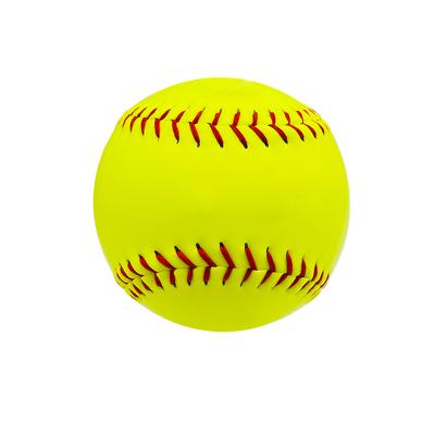 China High Quality Soft Core Leather Youth PU Core Cover 10inch PU Baseball Practice Balls for sale