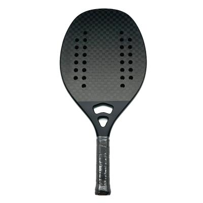 China Sport Forming Wholesale Professional Full Carbon Beach Tennis Paddle Racket for sale