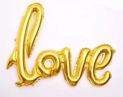 China Promotional Toy Top Quality Foil Balloons Love Shape Foil Balloons For Wedding Valentine's Day for sale