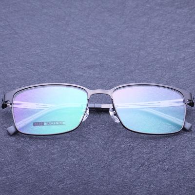 China Metal Eyewear Men Glasses 2022 Modern Stainless Steel Metal Men Glasses Non Perscriptive Clear for sale