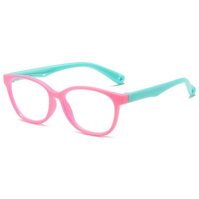 China Fahion Whole Sales Custom Logo Flexible Frame Kids Blue Light Blocking Glasses for sale