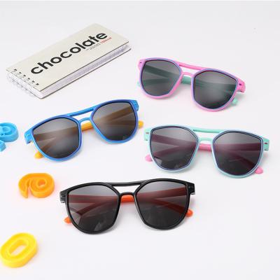 China OEM Design Cateye Kids Sunglasses 2022 New Logo Polarized Kids Fashion Sunglasses Custom Made For Children for sale