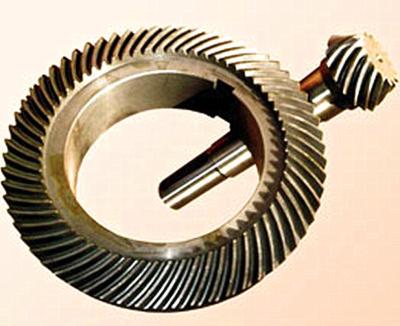 China China Renqiu Industrial Gearbox Transmission Gear Wheel Steel Crown Spiral Pinion Gear Bevel Gear for sale