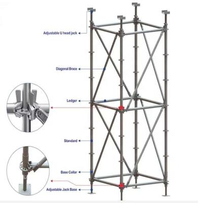 China Construction anti-corrosion supplies hot sale hot-dipped galvanized ringlock layher scafolding scaffolding for sale