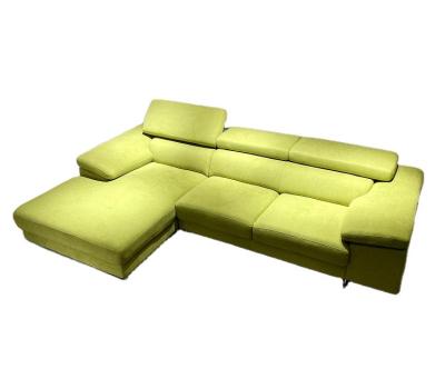 China Modern luxury sectional living room modular leather fabric corner sofa with stainless steel leg furniture supplier for home sofa set for sale