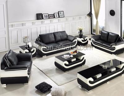 China Other Modern 5 Seater Sectional Bonded Leather Living Room Sofa for sale