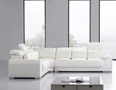 China Affordable Living Room 5 Seater White Leather PU Sofa European Style Sofa Set for sale