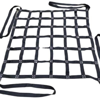 China High Strength Polyester Wear Resistant And Durable Lifting Net Heavy Cargo Net for sale