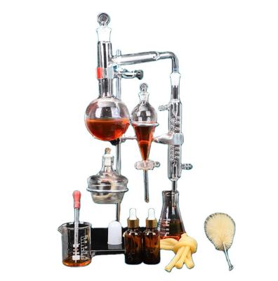 China High quality glass distillation set 500ml pure dew essential oil distiller laboratory distillation kitexperiment flask 500ml for sale