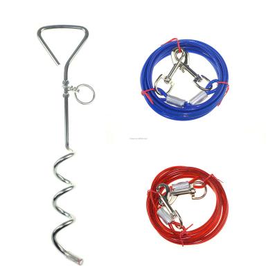 China Factory Stored Durable Outdoor Tent Peg Screw Anchor Bolt Dog Link Off Steel Spiral Stake For Pet Screw Pegs for sale