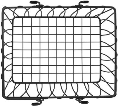 China Iron 10 Inch Modern Farmer Farmhouse Twist Black Steel Storage Wire Basket Iron Market-Style Wire Basket Decor for Kitchen Organizing for sale