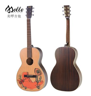 China Customizable Acoustic European Folk Style Musical Instrument Sound Classical Guitar 39 Inch for sale